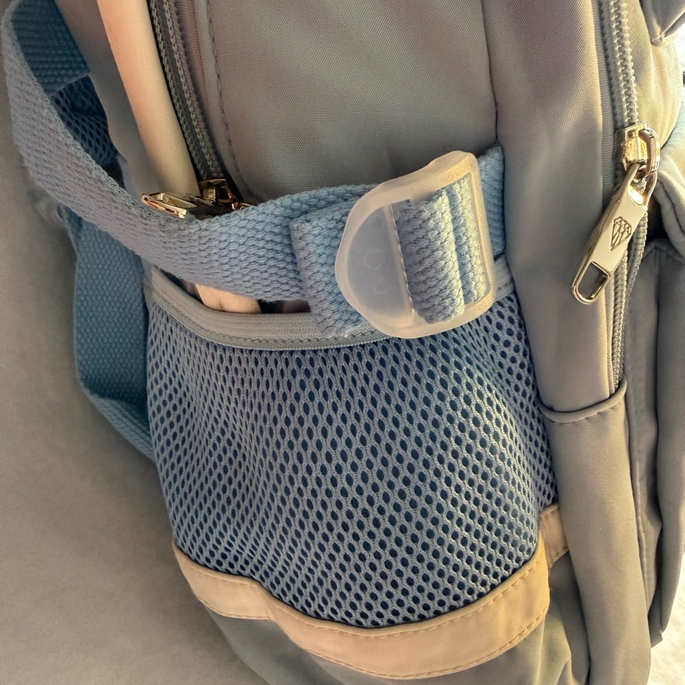 Knuo Light Blue Backpack Bag Travel School Laptop Bag - Picture 5 of 10